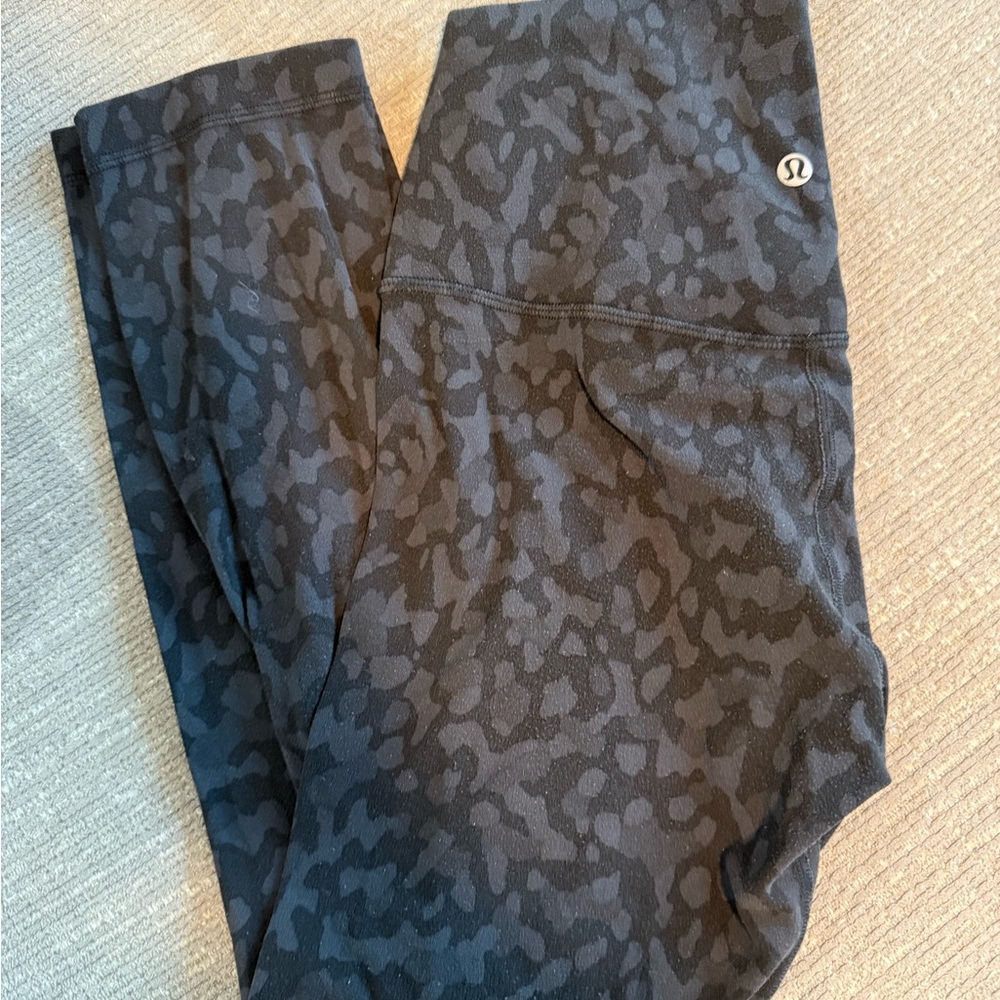 Lululemon Athletica Black Patterned Pants